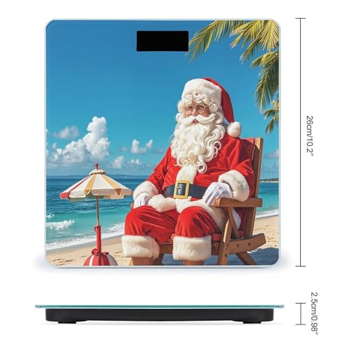 Báscula Digital de Baño Inteligente Santa Claus At Beach miniatura 2