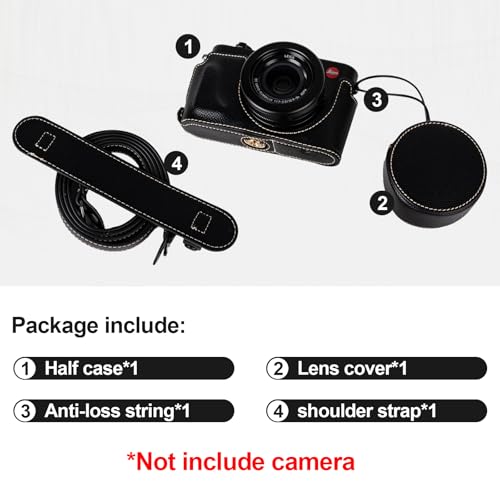 Kit Protector para Cámara Leica D-LUX8 con Correa Negro miniatura 3