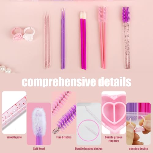 Image of MAYCREATE Makeup Tools for Women, Eyebrow Brush, Mascara Brushes, Lipstick Applicators, Eyeshadow Applicators and Eye Liner Brush Combo, Disposable Travel Makeup Tool Kit