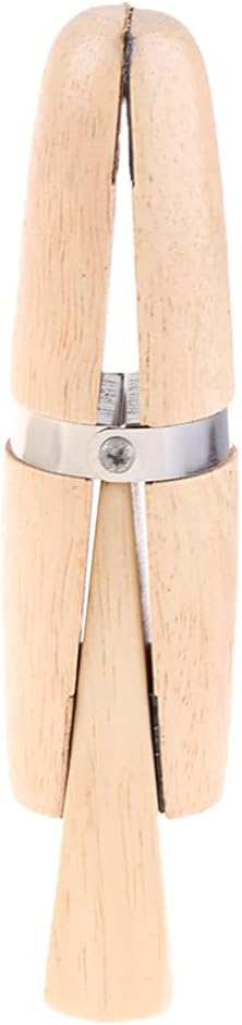 Clamp Wooden Jewelers Holder Jewelry Making Benchwork Professional Hand Tool For Polishing and Repairing Rings, as the picture shows, Brown