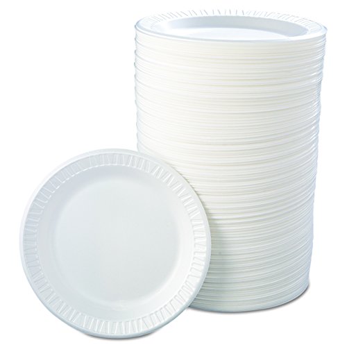 Dart 9Pwqr 9 In White Laminated Foam Plate (Case Of 500) #TOP1