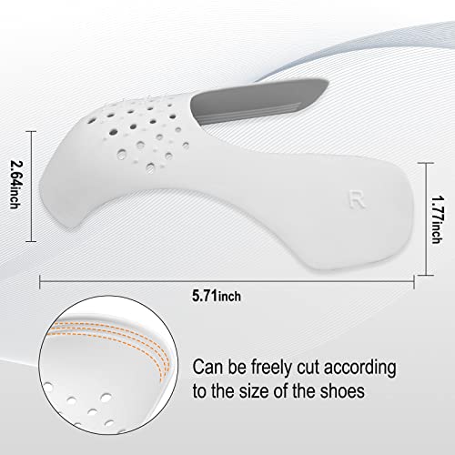 Correct-Position Crease Protectors For Jordan 1, 4 Pairs Shoe Crease Protectors For Air Force 1 Dunk Low, Anti Crease Force Fields And Creases Guard Sneaker Shields For Men's 7-13 Women's 5-9 #TOP2