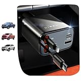 LISEN Retractable Car Charger 4 in 1 for Cars, 69W Retractable USB C Car Charger with 31.5in Cable, Fast Charging for iPhone 17 16 15 14 13 12 Pro Max Plus, Compact Cars Accessories for Daily Driving