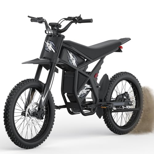 Thrilling 2000W Electric Dirt Bike for Teens, 37 MPH, 85 Mi