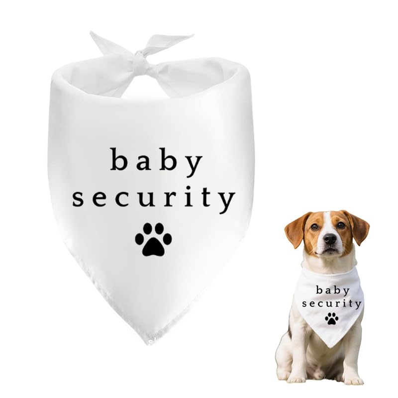 Pregnancy Announcemet Dog Bandana for Dogs Baby Reveal Gifts for Dog Owners Baby Announcemet Gifts for Women Men Baby Security Dog Bandana Collar for Pets Cats Dogs Dog Accessories Gift