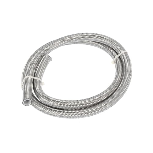 Manguera combustible coche AN8 línea PTFE inoxidable acero tubo gas aceite 1 metro A ABSOPRO