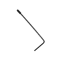 Vista 4 de Juego de 25 tornillos hexagonales de acero al carbono de 4-40 x 1/4 pulgadas con llave hexagonal, color negro