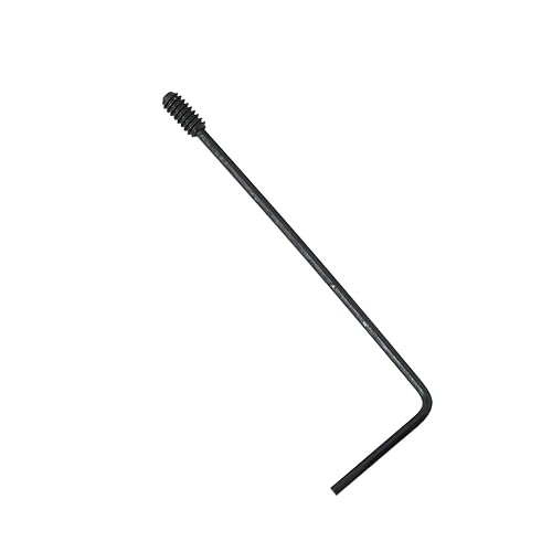 Miniatura 4 de DGBRSM Juego de 25 tornillos hexagonales de acero al carbono de 4-40 x 14 pulgadas con llave hexagonal, color negro