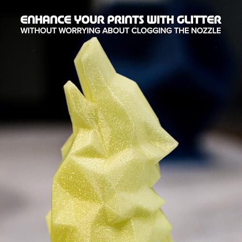 Image of Polymaker Panchroma Celestial PLA Filament 1.75mm 1kg, Light Yellow | Neatly Wound Glitter PLA for Easy Print & Smooth Feeding, Compatible with Bambu Lab & Most 3D Printers