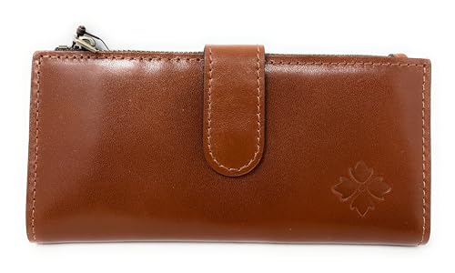 Patricia Nash Leather Nazari Bifold Wallet, Tan