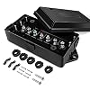 Nilight - 50048R 7 Way Electrical Trailer Junction Box 7 Gang Trailer Wire Connector Junction Box Weatherproof for Rewiring Camper RV Caravans Boat 7 Pole Cable Connection Box,