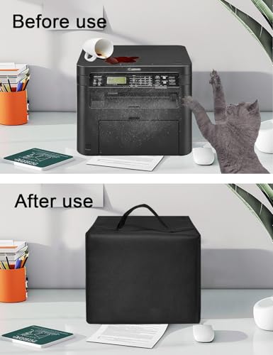 Image of Printer Dust Cover for Brother DCP-L2640DW Laser Printers | Universal Case Protector for Canon Image Class D570 Printers Anti-Static Waterproof Printer Covers(Cover Only) (Black)