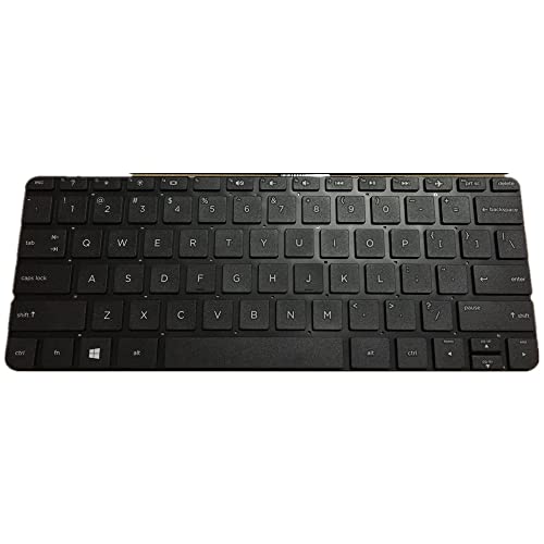 汎用 ノートブックキーボー に適合する For HP Stream 11-y000 ブラック 米国英語のレイアウト