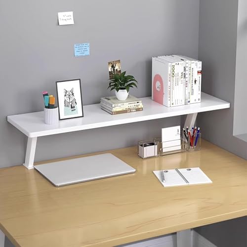 Estante de escritorio, organizador de escritorio resistente para juegos y accesorios de oficina, elevador de computadora portátil, soporte para impresora