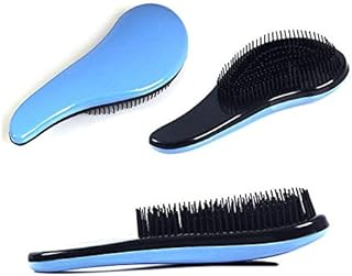 Detangling Handle Tangle Shower Tamer Hair Brush (Blue)