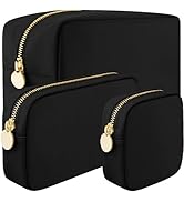 3 Piece Makeup Bag Set Mini, Small &amp; Large Cosmetic Bags for Women Girls Cute Makeup Bag set of 3