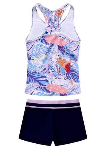 Image of Little Girls' Summer Swimwear Two Piece Boyshort Tankini Kids Swimsuit