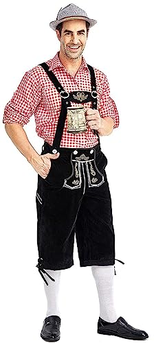 iksya Oktoberfest Outfit für Herren Deutschland Oktoberfest Kostüm...