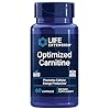 Life Extension Optimized Carnitine, Three Forms of L-carnitine, Promotes Heart & Brain Health, Gluten Free, Non-GMO, Vegetarian, 60 Capsules