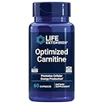 Life Extension Optimized Carnitine, Three Forms of L-carnitine, Promotes Heart & Brain Health, Gluten Free, Non-GMO, Vegetarian, 60 Capsules