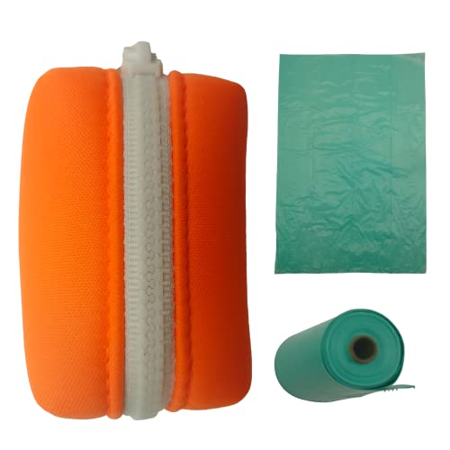 Image of Biodegradable Dog Poop Bag Dispenser, 15-Count, With Zipper and Storage Compartment
