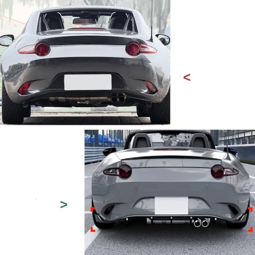 Difusor trasero para Mazda MX-5 Miata de ABS texturizado spoiler inferior de alta resistencia 4