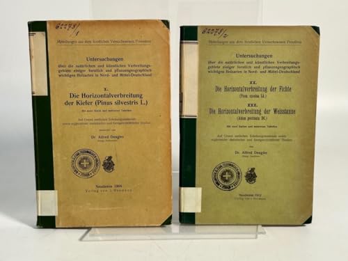 I. Die Horizontalverbreitung der Kiefer (Pinus silvestris L.); II. Die Horizontalverbreitung der Fichte (Picea excelsa Lk.); III. Die Horizontalverbreitung der Weisstanne (Abies pectinata DC.). Z