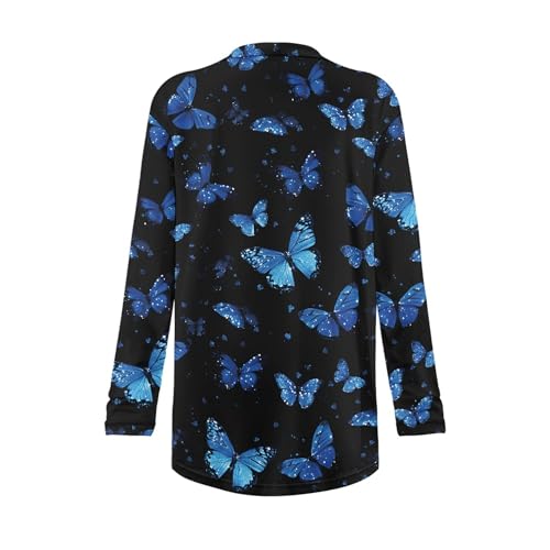 Image of Cardigan Sweaters for Women Long Sleeve Cardigan Soft Drape Open Front Fall Dusters V-Neck Jackets Dressy Loose Coat