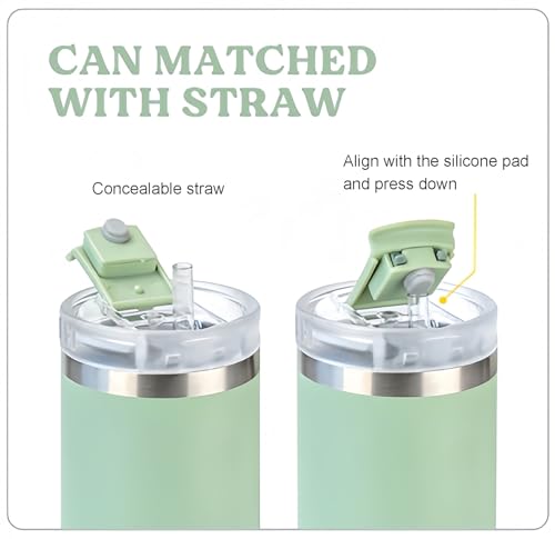 Coffee Cup Travel Mug with Handle, 30oz Tumbler with Lockable Lid, Stainless Steel Vacuum Insulated Water Bottle with Straw - Image 3