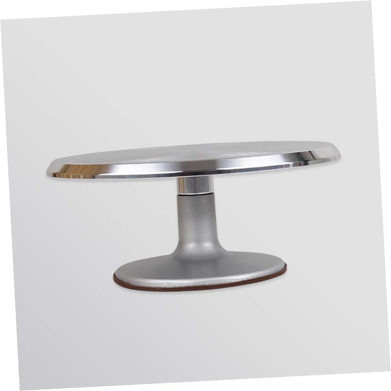 BETOOKY Piattaforma Rotante per Torte in Lega di Alluminio 12 Pollici Superficie Antiscivolo e Scala Incisa per Decorazione Professionale