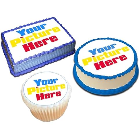 Custom Edible Cake Image Personalized Make your Own Cake Toppers 1/4 8 x 11 Inches Birthday Cake Topper Cover
