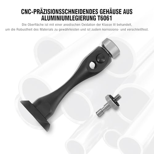 XAMOREST Fernglas Stativadapter Schnellspanner 1/4 20 Zoll Gewinde T6061 Aluminiumlegierung Kompatibel mit Arca Kugelkopf und 1/4 Gewindekopf