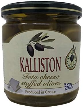 Kalliston Green Olives stuffed with Feta cheese imported from Greece