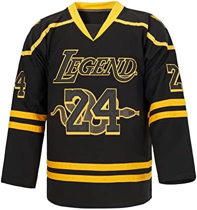 LEGEND 8 LEGACY24 Men's Legend 8 24 Movie Ice Hockey Jersey Black