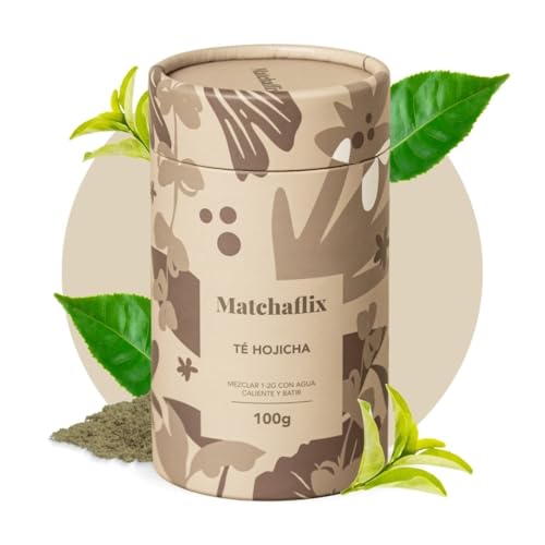 Matchaflix | Mezcla en Polvo Té Verde Matcha Hojicha (100g) | Relajante Natural | Antioxidante | Healthy Drink