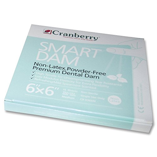 Cranberry Smart Dam Non-Latex Spearmint Scented 6x6