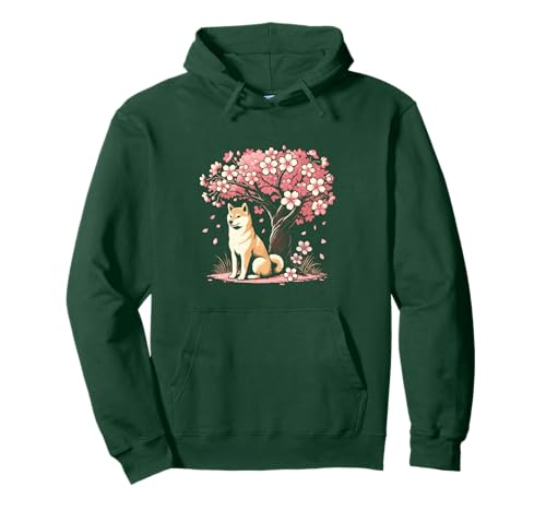 Baum Japanisch Shiba Inu Pullover Hoodie