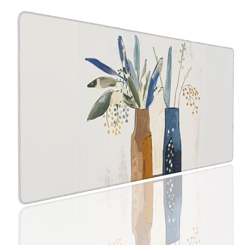 Tapis de souris XL Painting pour bureau avec bords cousus et base antidérapante
