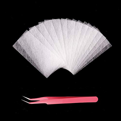 upain 50 piezas Fibra de Vidrio para Uñas con Pinzas Extensión de Uñas Fiberglass Nail Extension para Accesorios de Extensión de Uñas DIY