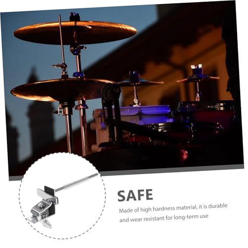 Hemoton soporte extensible para cencerro de batería, accesorio multiusos para set de percusión con diseño de superficie lisa, fácil de instalar miniatura 5