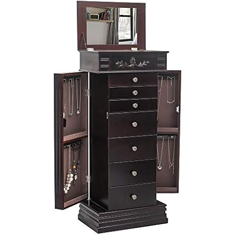 Karl home Brown Jewelry Armoire Cover