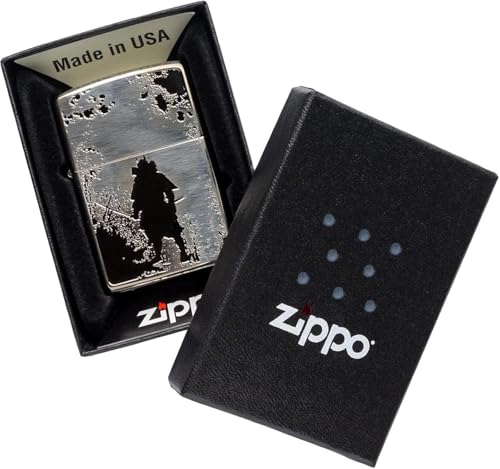 Encendedor Zippo Aceite Vintage con Grabado Samurai miniatura 6