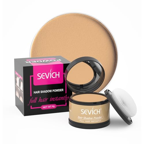 Image of SEVICH Hairline Powder - Quick Cover for Thinning Grey Hair, Eyebrows & Beard for Women & Men, Windproof & Sweatproof, Blonde