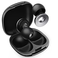 Measuki Tapones Oídos Ruido Dormir - Taponas 47dB SNR Máximo, Alivio Presión 15s, Ajuste Seguro para Dormir de Lado, Ronquidos y Viajes. Reutilizables con 8 Punta (XS/S/M/L) + Estuche