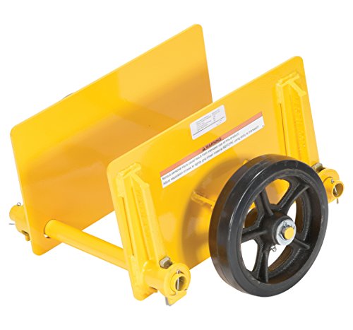 Vestil Pldl-Adj-8Mr Adjustable Panel Dolly, Mold-On-Rubber Wheels, 1000 Lb Capacity, 19.25" Length X 15" Width X 10.5" Height,Yellow #TOP1