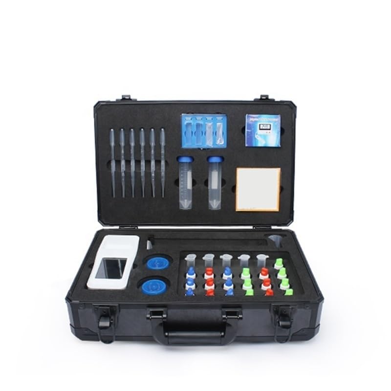 Analizzatore d'Acqua Portatile 4 in 1 per acquacoltura, Tester fotometrico Portatile per Acqua PH DO nitrito di ammoniaca con LCD Touch