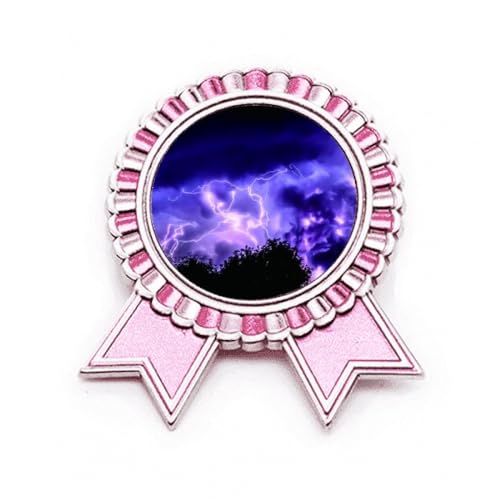 Broche rose en métal violet pour sublimer vos tenues de soirée Art déco
