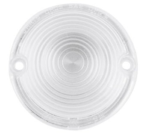 Orange Cycle Parts Flat Clear Turn Signal Blinker Lens for Harley FL/FLH/FLH-80 1963-1984 FX 1971-1982 Sport Glide FXRT 1984-1985 repl. 68570-63A