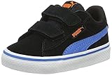 Abriebfeste Gummi-Außensohle PUMA Unisex Baby 1948 Vulc V Inf Low-Top, Black-French Blue, 21