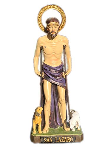 Estatua San Lázaro 12 pulgadas figura religiosa